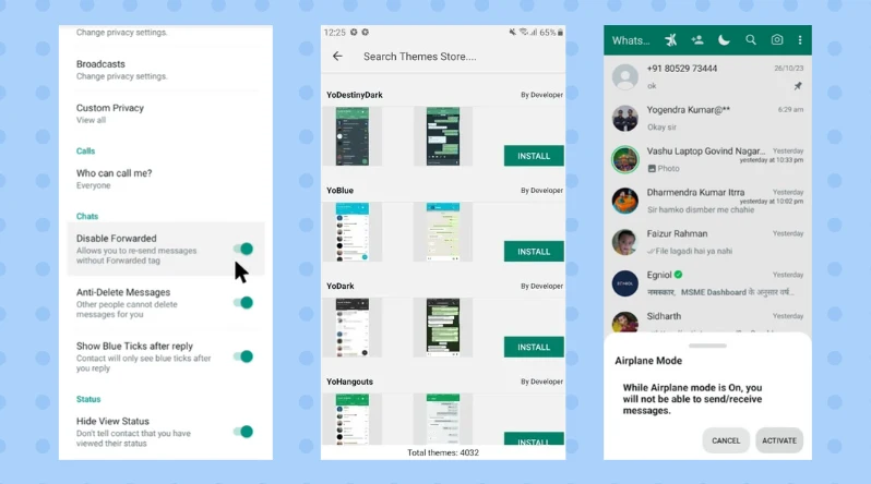 gbwhatsapp pro screenshot